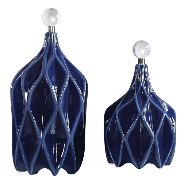 Augusta vases bleu