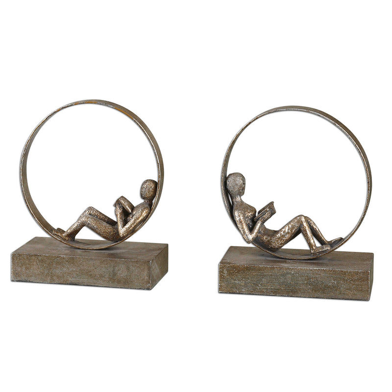 Whitney Antique Bookends